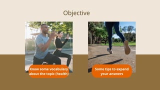 Speaking Topic Health Speaking IELTS part 1 - Common topic: Health | PPTX