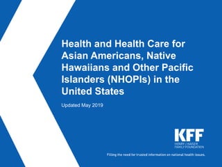 Health and Health Care for
Asian Americans, Native
Hawaiians and Other Pacific
Islanders (NHOPIs) in the
United States
Upd...