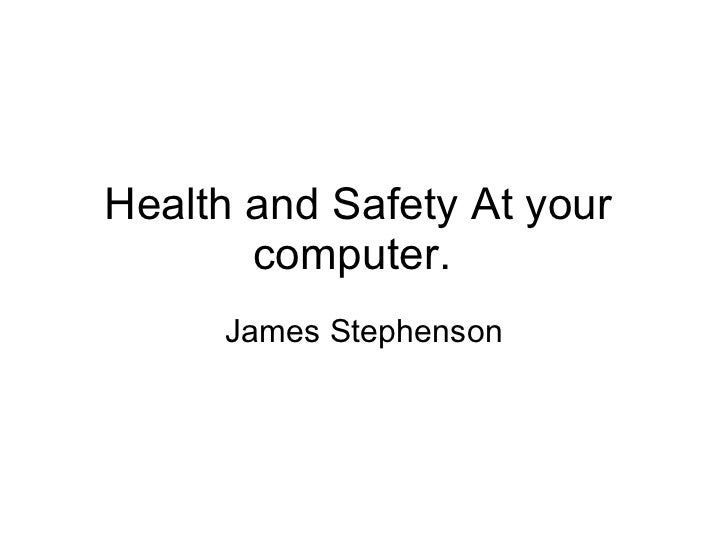 health and safety with computers at work health and safety with computers at work