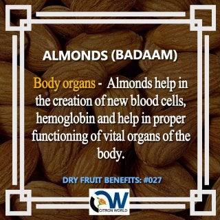 Health benefits-of-almonds-#27 - CitronWorld.in