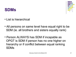 Sdm Ranking Health Care Consent and Advance Care Planning | PPT