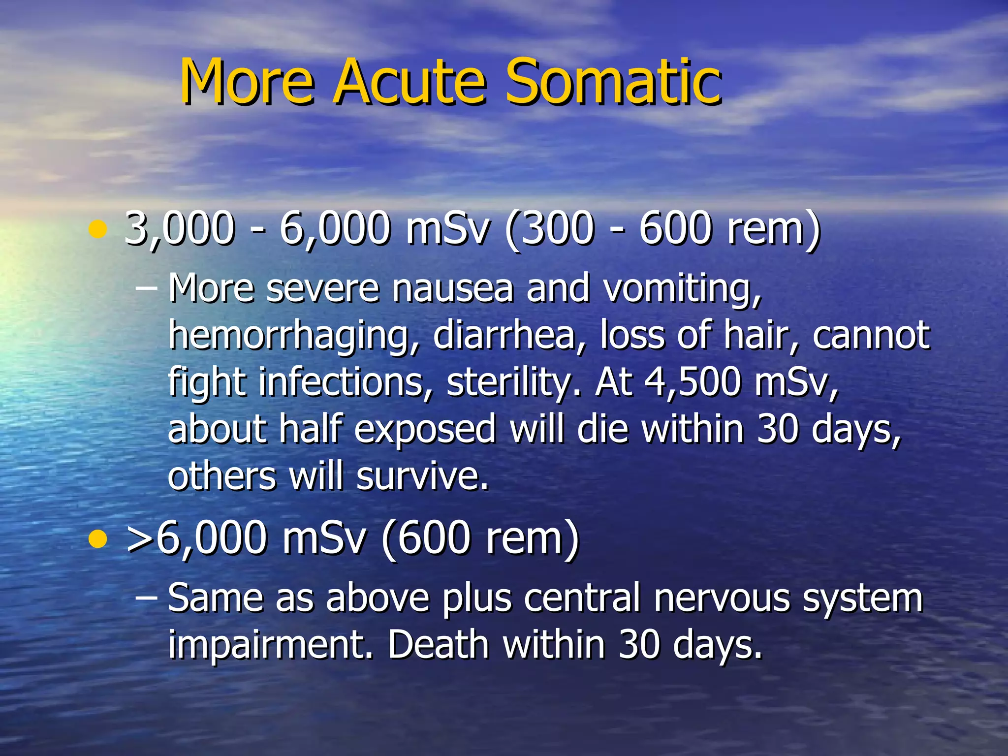 Health Effects Of Radiation Exposure | PPT