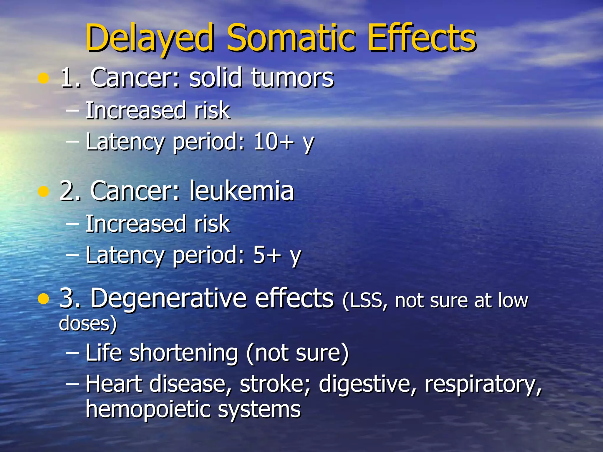 Health Effects Of Radiation Exposure | PPT