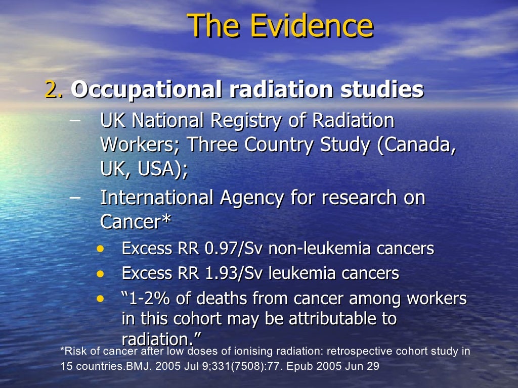 Health Effects Of Radiation Exposure