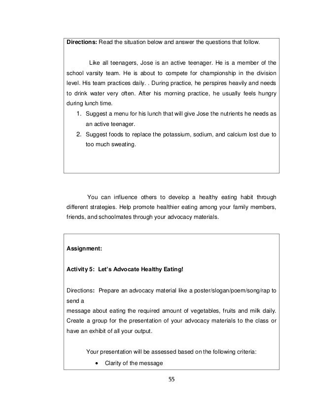 grade 7 health module