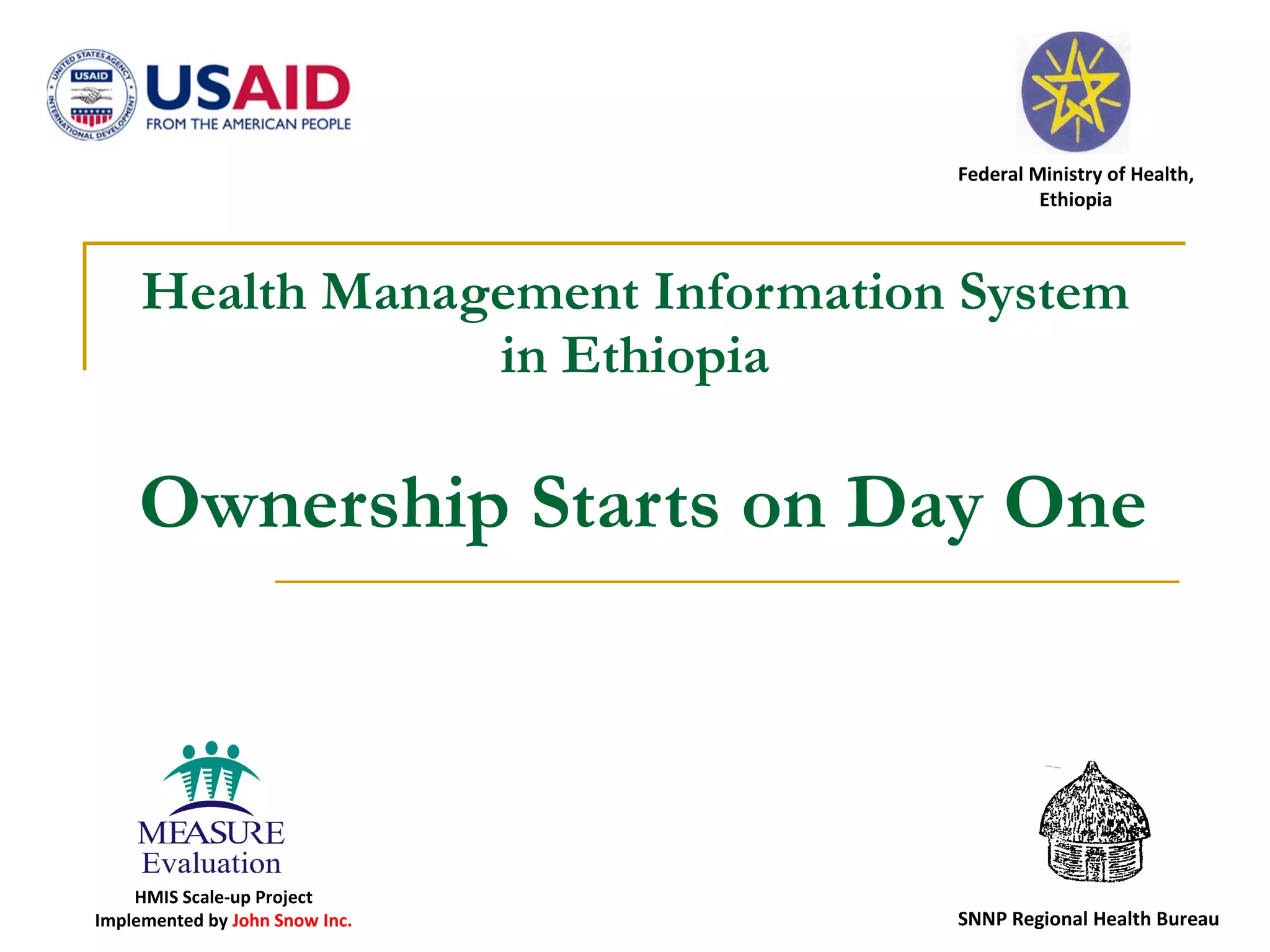 Health Management Information System in Ethiopia | PPT