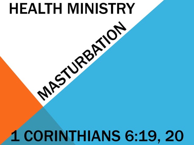 Masturbation PPT