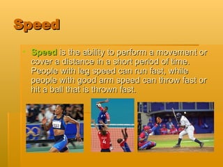 Speed Important HEALTH-RELATED PHYSICAL FITNESS and its importance | PPT