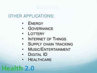 Rindi - Health 2.0 Blockchains Introduction Presentation