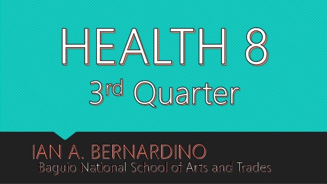 Mapeh 8 Health 3rd Quarter