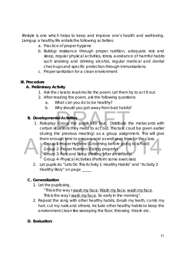 health and hygiene questions