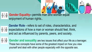 Gender and human sexuality health education | PPTX