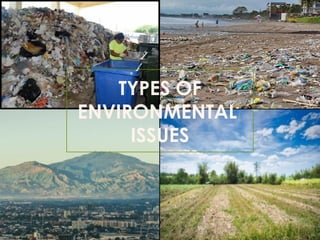 TYPES OF
ENVIRONMENTAL
ISSUES
 