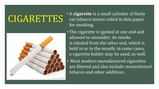 Prevention of Substance Use & Abuse (Gateway Drugs - Cigarettes)