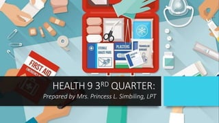 HEALTH 9 3RD QUARTER:
Prepared by Mrs. Princess L. Simbiling, LPT
 