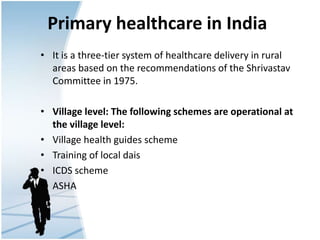 Health administration in india | PPTX