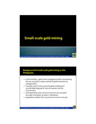 Health and Environmental Impact of Mercury in Small-Scale Gold Mining ...