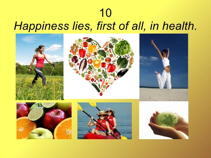 health and nutrition