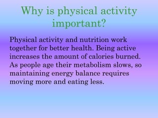 What is health and 
physical education 
about? 
In health and physical education, the 
focus is on the well-being of the 
...