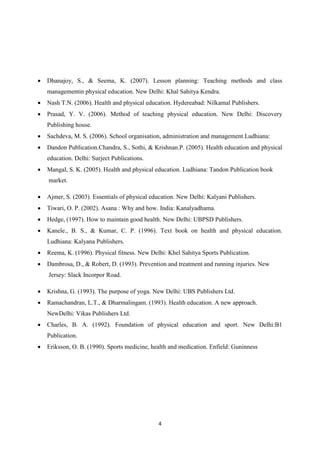 Health and physical education | PDF