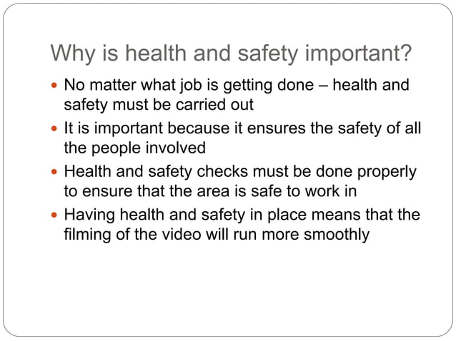 Health and safety | PPT