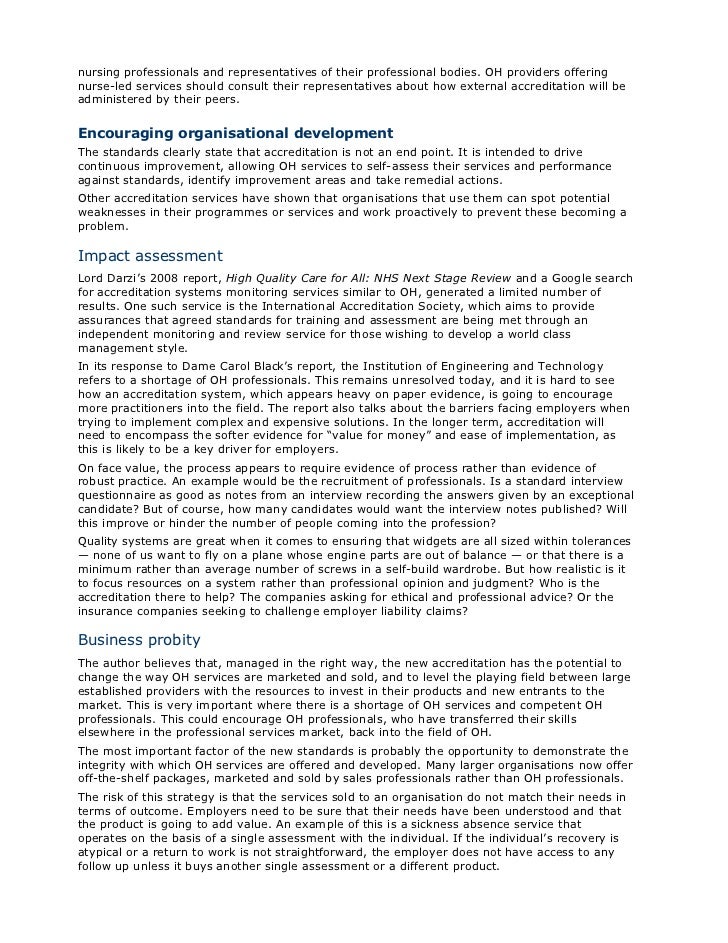 Health And Safety Expert The New Standards For ...