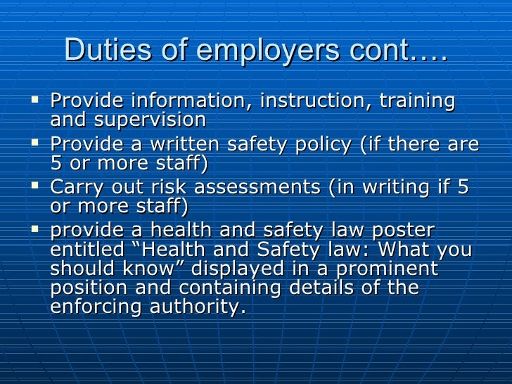 Health And Safety Induction