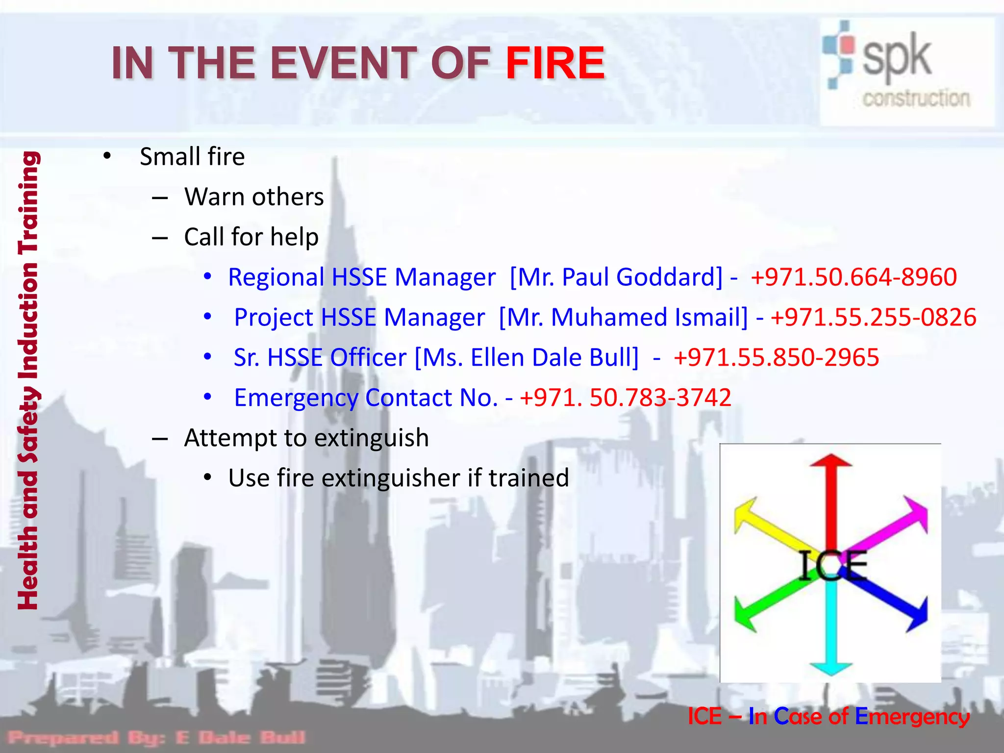 Health And Safety Induction Training | PPTX | First Aid | Injuries