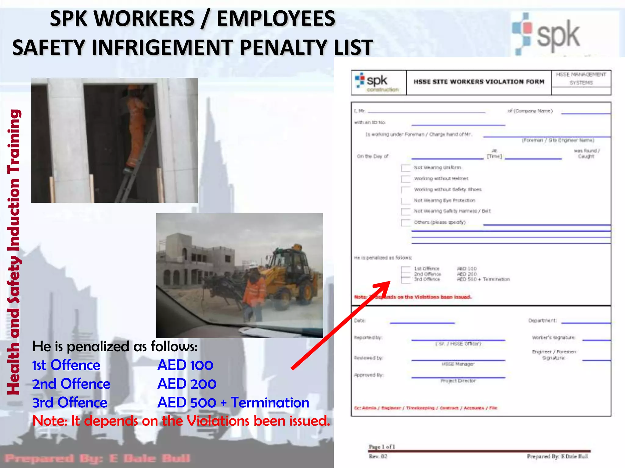 Health And Safety Induction Training | PPTX | First Aid | Injuries