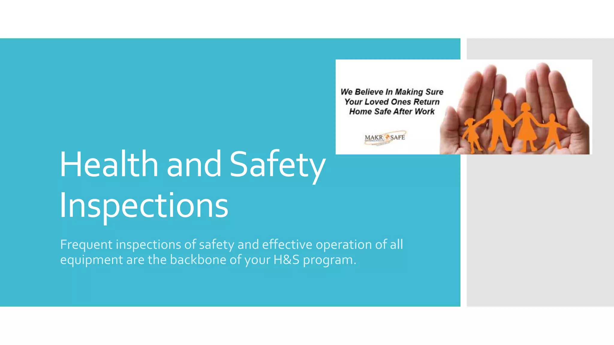 Health and safety Inspections PPT