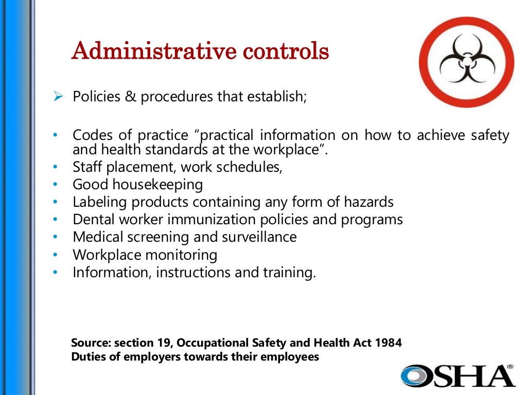 Dental occupational hazards & Safety Practices in Dental Settings