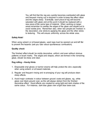 Health and safety in the workplace | DOCX | Painting | Arts and Crafts