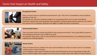 Health and safety in the workplace | PPTX