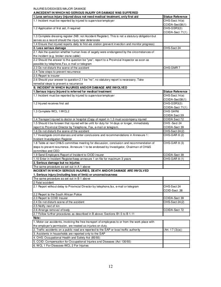 health and safety plan generic safety and health plan template