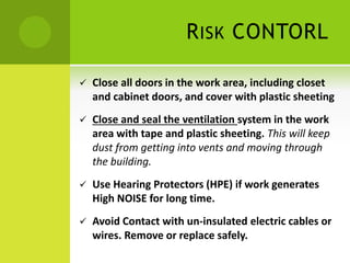 Health and safety risks in buildings renovation project | PPTX
