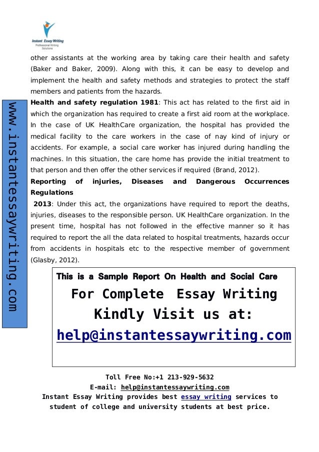 the requirements for a health and safety workplace essay the requirements for a health and safety workplace essay