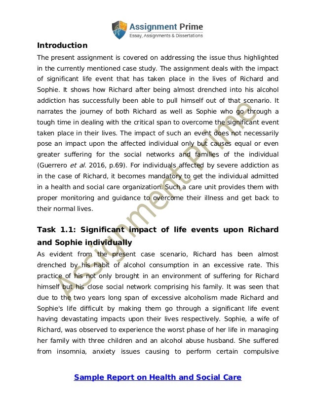 Health and social care level 3 assignments image