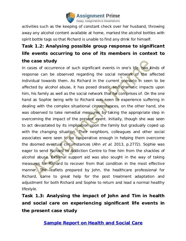 unit 19 health and social care assignment brief