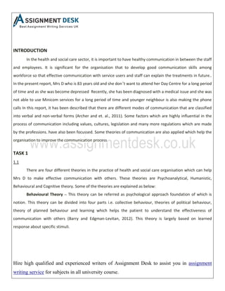 Effective Communication in Health and Social Care Organization | PDF