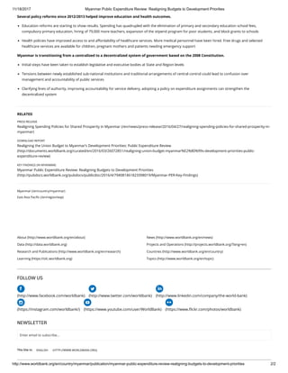 Health and Sustainable Development in Myanmar | PDF