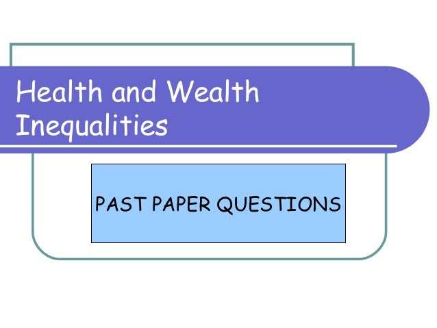 Essay health inequality reflective