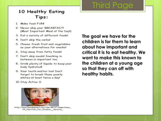 Health and well being of young children | PPTX