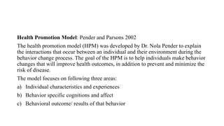 Hpm Model HEALTH AND WELLNESS FOR NURSING STUDENTS | PPTX