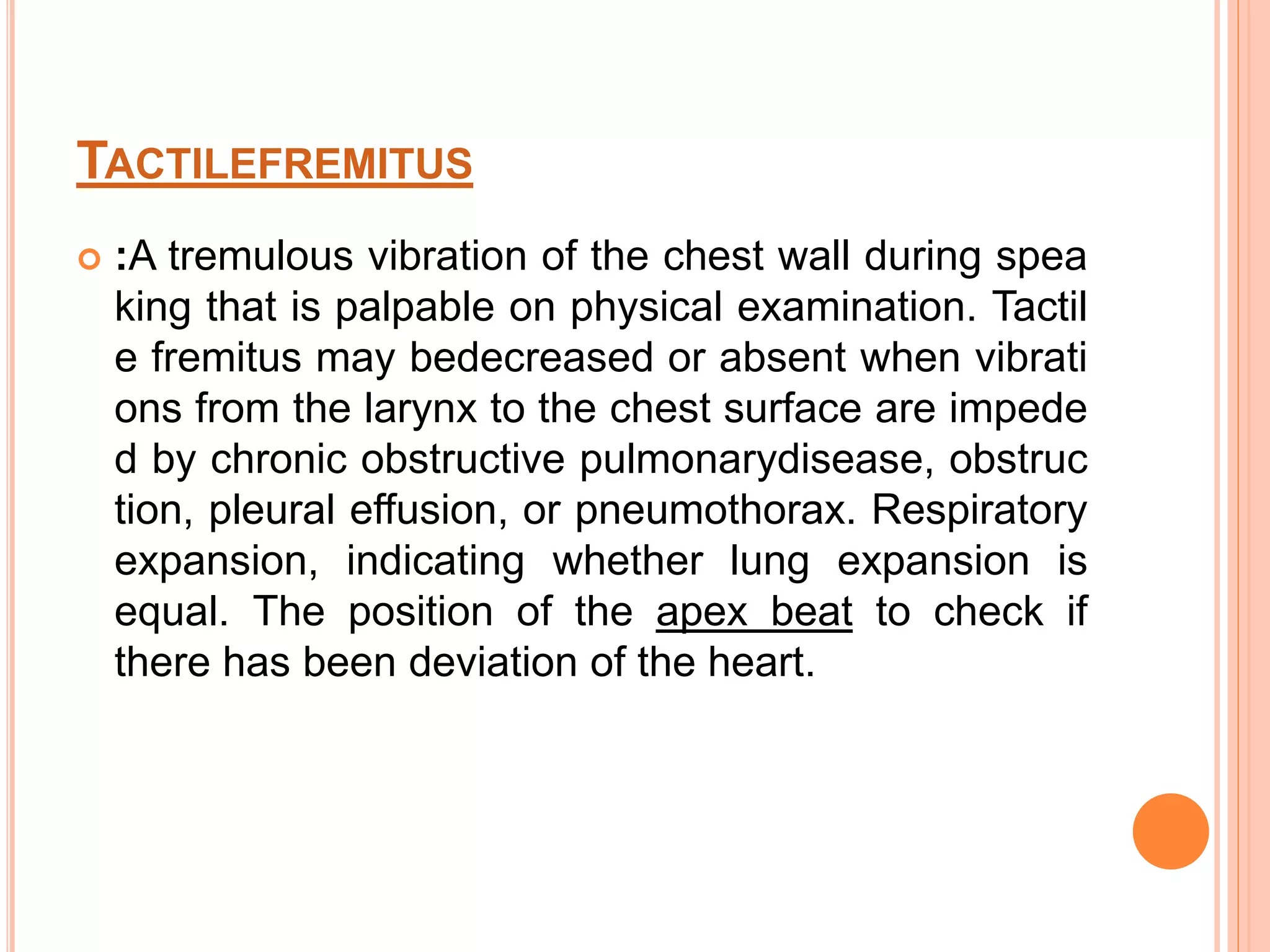 Health assessment and diagnostic assessment of respiratory system | PPTX