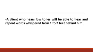 Health assessment on the ear examination | PPTX