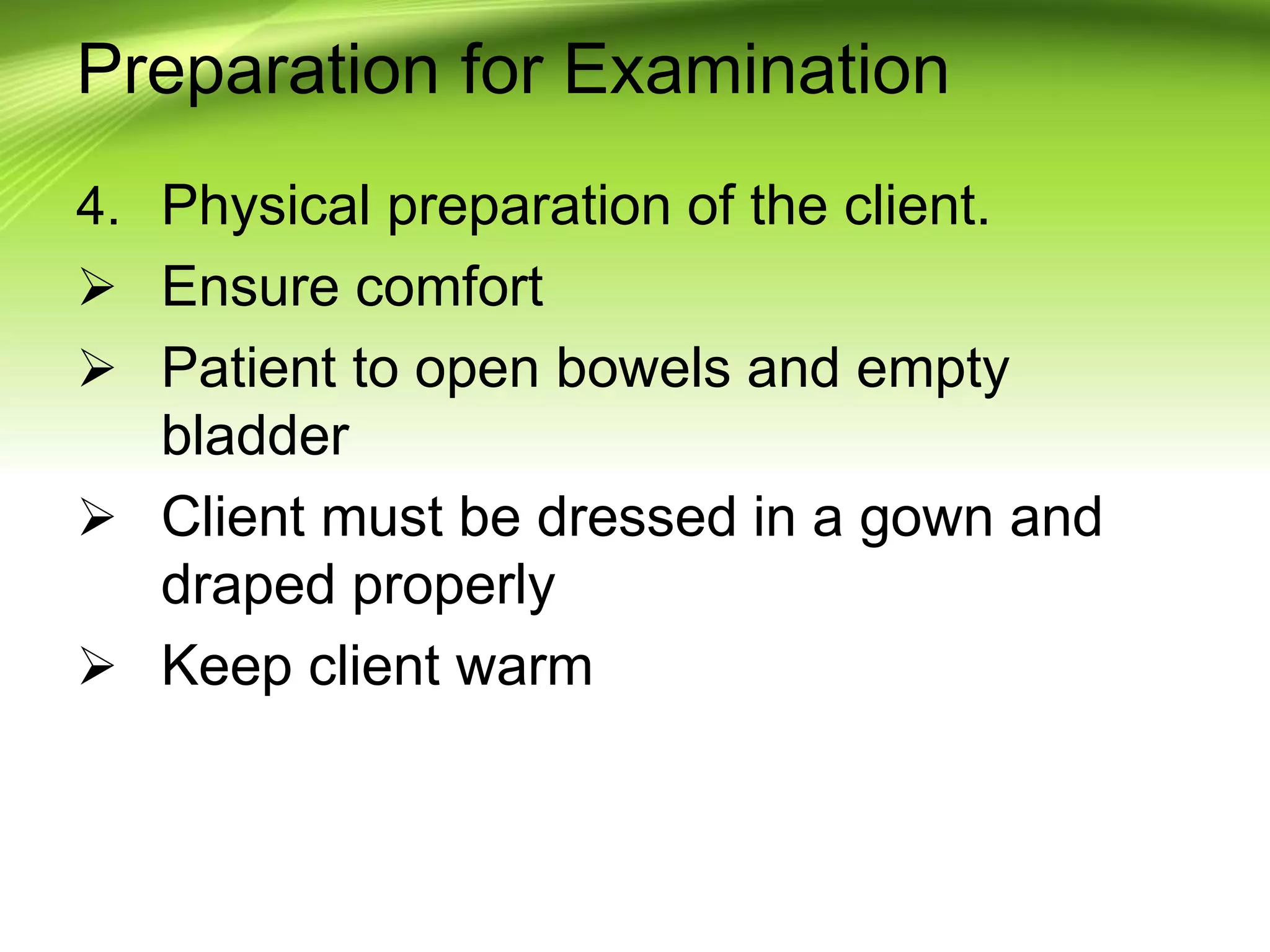 Health assessment physical examination | PPTX