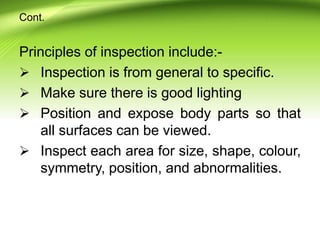 Health assessment physical examination | PPTX
