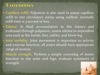 Health assessment physical examination | PPTX