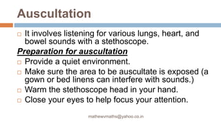Health assessment of Patient ppt | PPTX