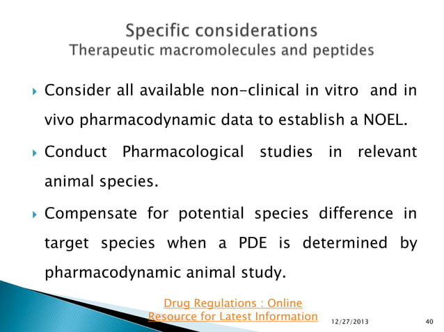 New EMA Requirements Cleaning Validation Limits Based On PDE PPT